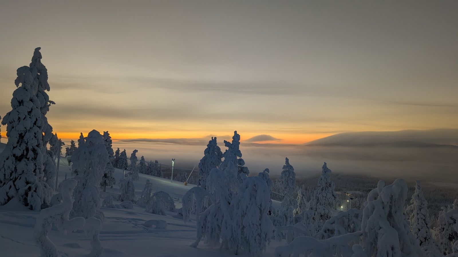 Arctic sunrise Lapland